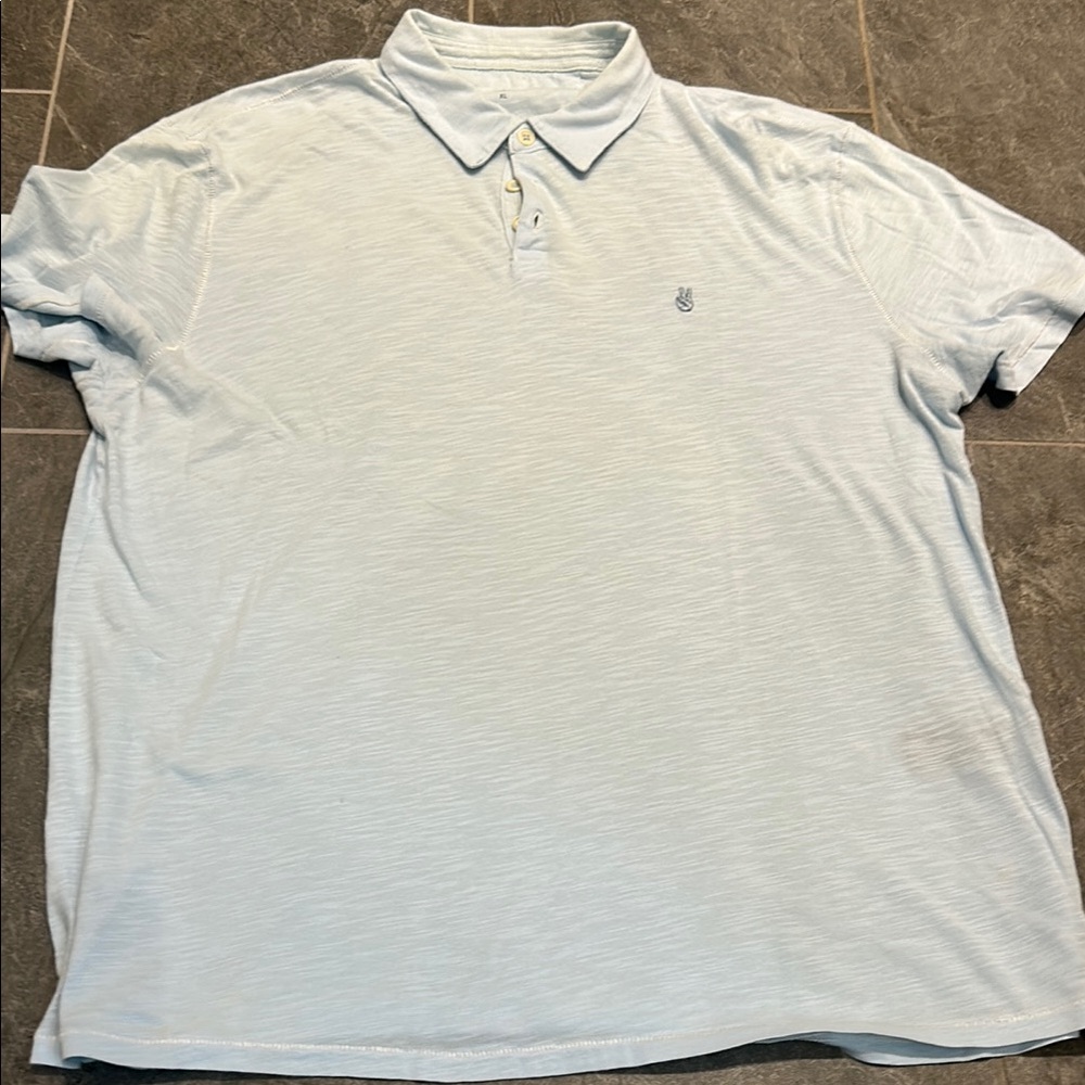John Varvatos XL Blue Polo Shirt